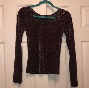 Rose Velvet Long Sleeve